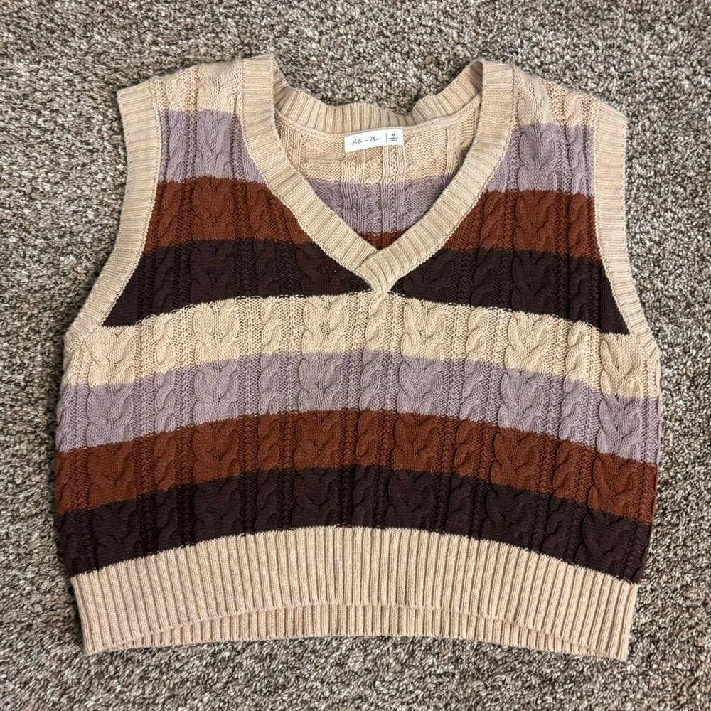 Stripped Sweater Vest